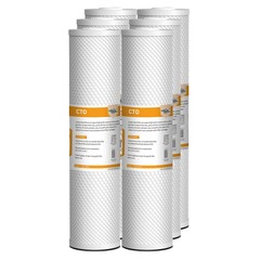 5 Micron 20×4.5″ CTO Carbon Block Water Filter Whole House for Big Blue Housings