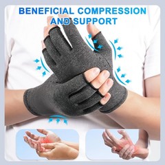 2 Pairs Arthritis Compression Gloves- for Hand Arthritis, Carpal Tunnel Pain,