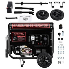 6250W Gas Powered Portable Inverter Generator 110V + 220V with Electric Start