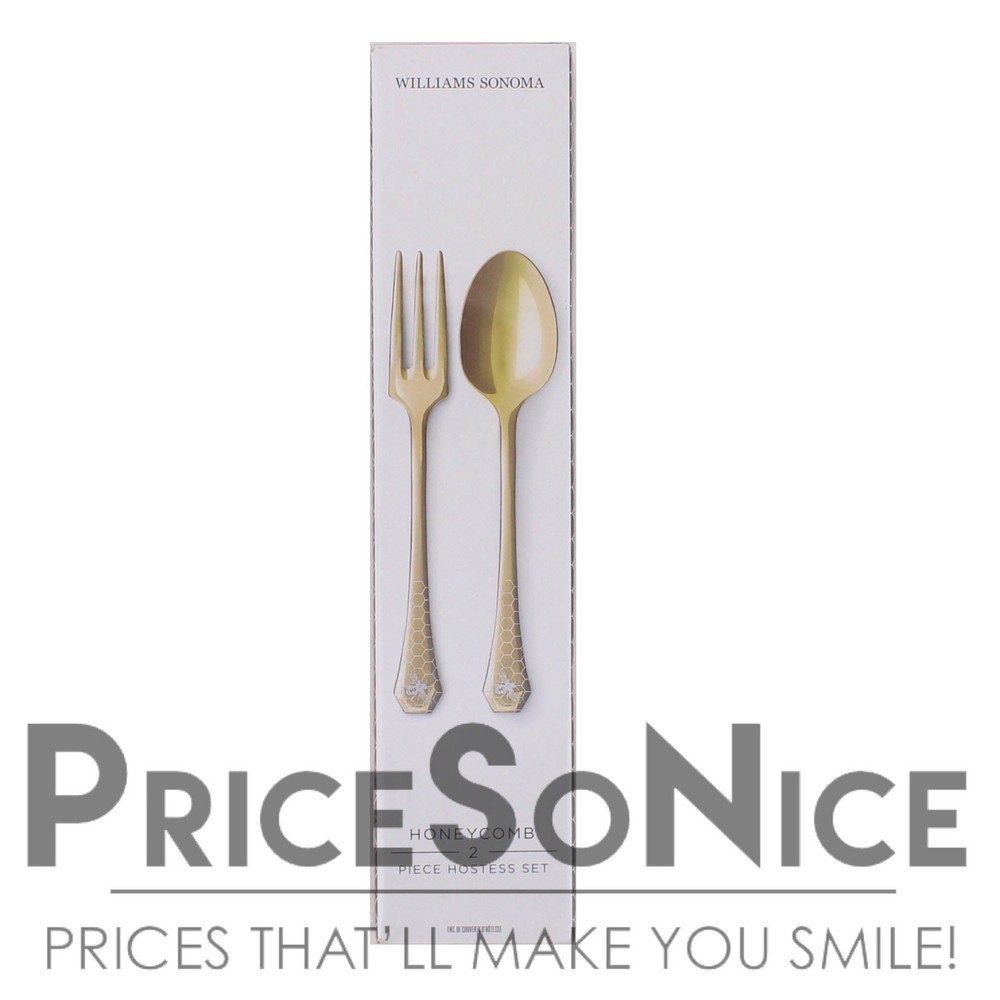 Williams Sonoma Honeycomb Serving Set MSRP $125