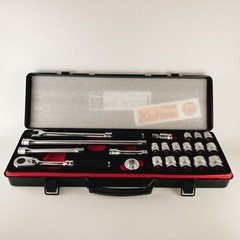 KOKEN 3286Z 3/8 9.5mm Z-EAL Socket Wrench Set 21 pieces W/Metal Case