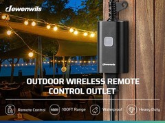 DEWENWILS Outdoor Remote Control Outlet, 15A Wireless Remote Control Switch,