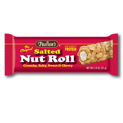 Full Box 24x Pack Pearson’s Original Salted Peanut Packed Nut Roll Candy | 1.8oz