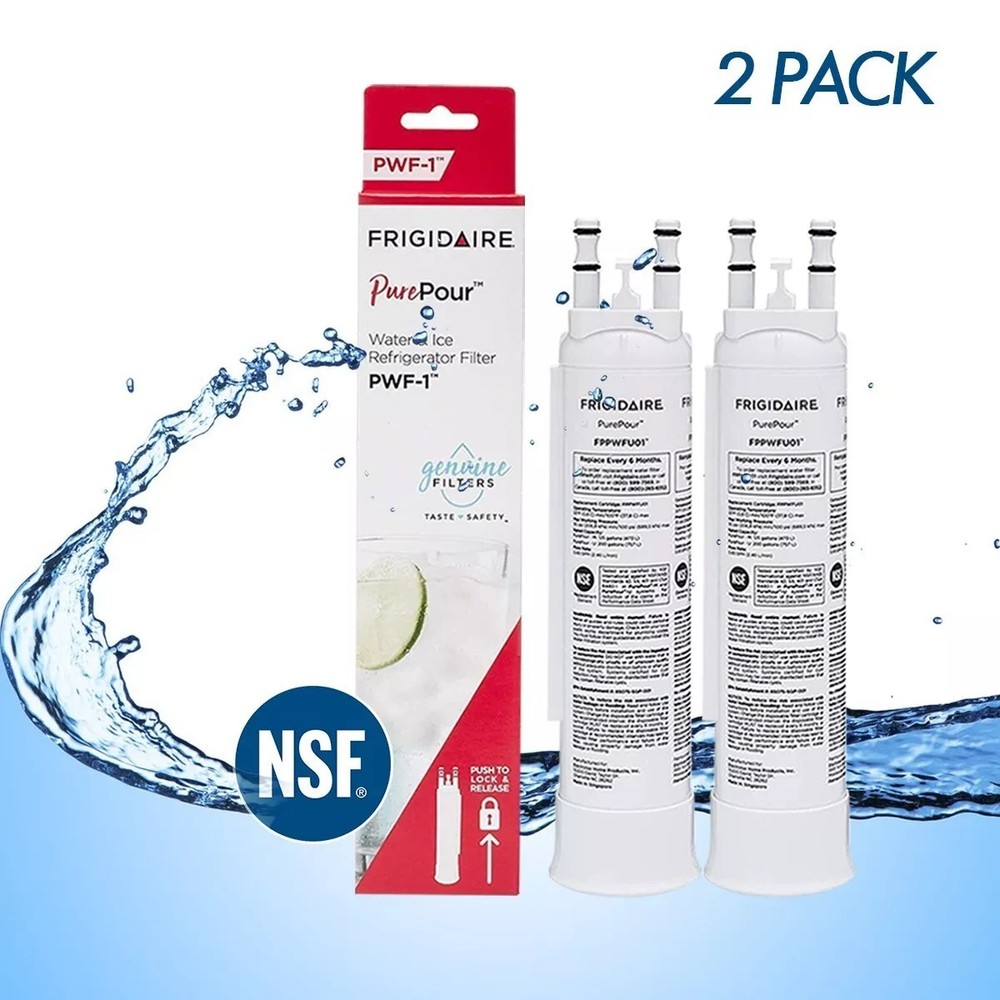 2 Pack Frigidaire PWF-1 FPPWFU01 Refrigerator PurePour Water &Ice Filter