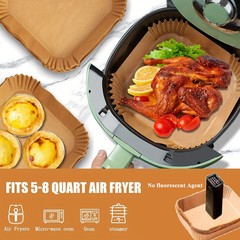 Non-Stick Air Fryer Disposable Non-stick Baking Parchment Paper Liners, 5-8 QT