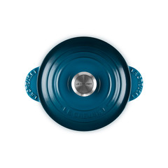 Le Creuset Cocotte Every 18cm Rice Pot Deep Teal Cast Iron Silver Knob