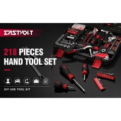 Eastvolt 218-Piece Household Tool Kit, Auto Repair Tool Set, Tool Kits for Homeo