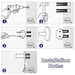 Matte Black 4-Piece Complete Bathroom Accessory Set Towel Bar & Hardware Kit