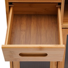 Bamboo Kitchen Countertop Cabinet Pantry Sideboard Storage Cabinet with Drawers