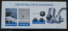 AQUVUVIR Faucet Filter Silver Faucet Mount for Aqua Optima Evolve, 1 Pack