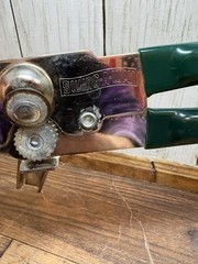 VTG Swing-A-Way Manual Can Opener Dark Green Grips Handles Bottle Opener 7” USA