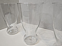 Vtg 1958 Beer Queens Set of 4 16oz Pint Glasses Clear *pre-Owned*