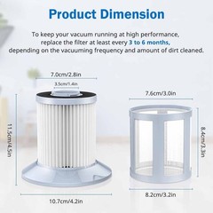 Filters for Bissell Zing & Powerforce Bagless Canister Vacuum 2156A 1665 16652