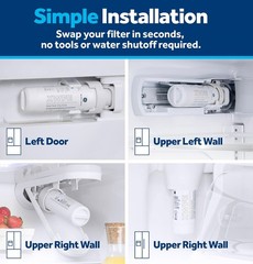 US-4 Pack GE XWFE Refrigerator Water Filter, Genuine Replacement Filter(No Chip)