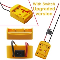 Power Connector DIY Battery Adapter Holder Dock For DeWalt 18V/20V Max Battery