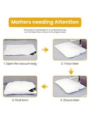Pack of 2 Bed Pillows Quilted HOTEL QUALITY Down Alternative Gusseted Pillow