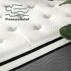 Zinus Pressure Relief Extra Firm Hybrid Mattress Comfort Foam and Pocket Spring