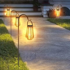 Solar LED Garden Lantern, Waterproof Outdoor Light for Patio, Pathway & Yard