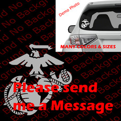 USMC Marines EGA Vinyl Decal Die Cut Sticker for Semper Fi Veteran Retired AY012