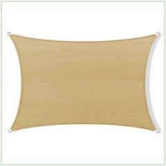 Colourtree Sand Custom Size Rectangle Sun Shade Sail Canopy Fabric Cover Patio