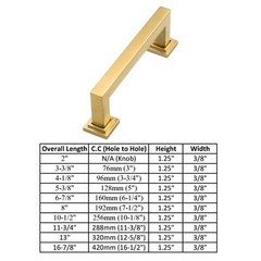 Gold Satin Brass Brushed Modern Cabinet Handles Pulls Kitchen Hardware Stainless