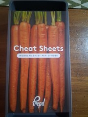 Prepd Cheat Sheets Modular Silicone Sheet Pan Dividers Oven Safe Non-Stick 4 Tra