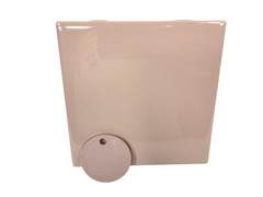 Pink Wild Rose Ceramic Tile 4.25 in Subway Square Color 243 Mid Century Modern