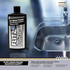 FLITZ Metal, Plastic & Fiberglass Polish 3.4oz liquid formula 2 PACK * SEE VIDEO