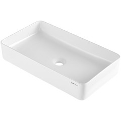 VEVOR Modern Ceramic Vessel Sink 24″x13.8″ Bathroom Vanity Bowl Countertop White