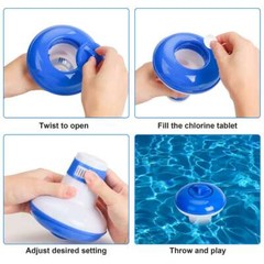 Swimming Pool 5/7in Floating Chemical Dispenser Floater 1″-3″ Chlorine Tabs new