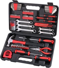 175-Piece Alloy Steel Home Auto Tool Kit in Portable Storage Case