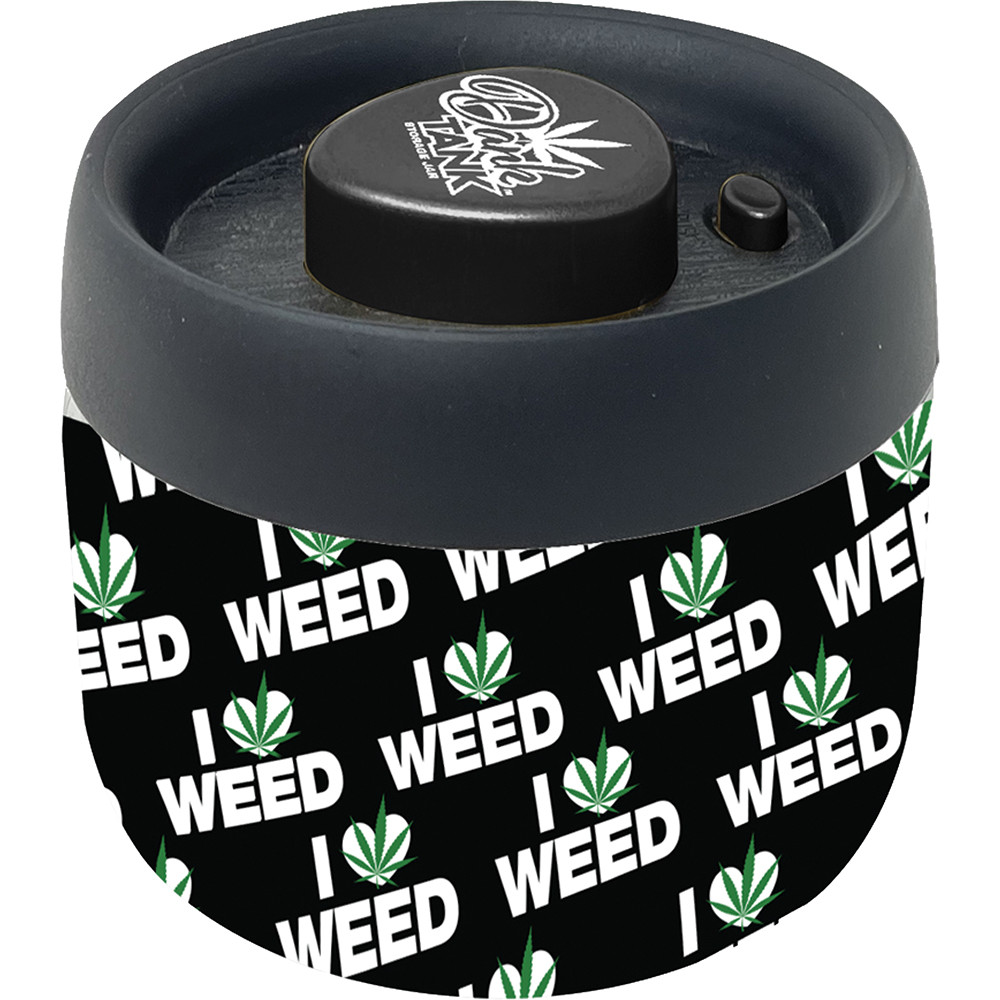 4.25in I Love Dank Tank Vacuum Jar – 400ml Airtight Storage Container