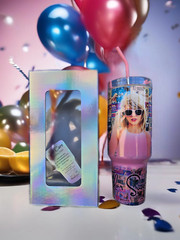 Taylor Swift 40oz Tumbler – Stainless Steel – “Little Swiftie” Gift