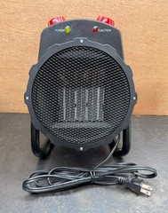 Craftsman Portable Electric Space Heater 120V Forced Air Fan, 2 Heat Dial