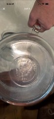 Vintage Pyrex double boiler 1936 through 1948. Straight handles no chips cracks