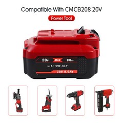 2PACK 20V 8.0AH For Craftsman 20 Volt MAX Li-ion Battery CMCB204 CMCB202 CMCB201