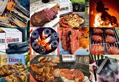CHARBLOX 10lb Grilling Charcoal Logs, Binchotan, Josper Kamado, Sustainable