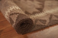 Brown Kilim Oriental Area Rug 7×10 Flat-weave Southwestern Style for Any Room