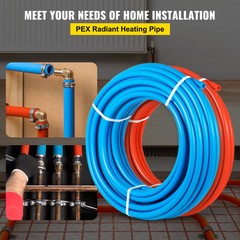 1/2″ 2 X 100ft Red & Blue PEX Tubing For Potable Water w/ Cutter & Clamp