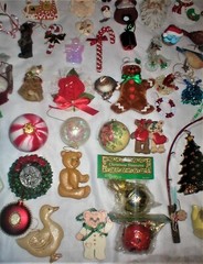 CHRISTMAS ORNAMENTS HUGE LOT SOLD AS IS AS SHOWN