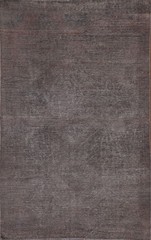 Over-Dyed Traditional Area Rug 4×6 Hand-knotted Wool Vintage Brown for Any Room
