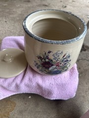 Home & Garden Party Ltd Floral cookie jar Stoneware 64 onz