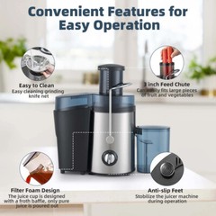 1000W Electric Juicer Fruit Vegetable Blender Juice Extractor Citrus Machine C2