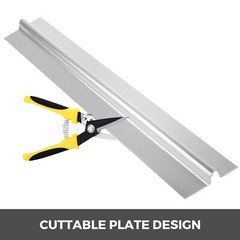 200-4′ Omega Aluminum Radiant Floor Heat Transfer Plates for 1/2″ PEX Tubing