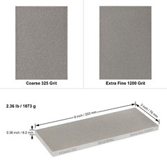 Doublesided Diamond Sharpening Stone Whetstone Knife Sharpener with Storage Base