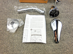 Unused Moen Cleveland Faucet 40311V Cornerstone Tub Spout & Trim Chrome