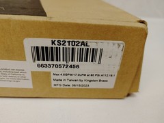 Kingston Brass KS 2102 AL Polished Brass Pot Filler WORN BOX, UNUSED