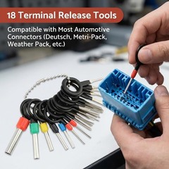 27PCS Automotive Electrical Disconnect Pliers Terminal Removal Tool Kit