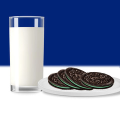 OREO Thins Mint Creme Chocolate Sandwich Cookies, Family Size, 11.78 Oz