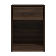 Mainstays Ardent Nightstand with 1 Drawer, Dark Walnut